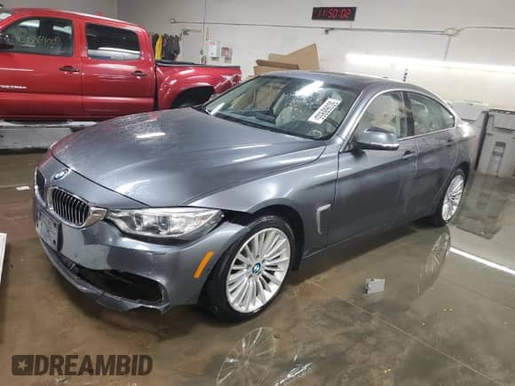 2015 BMW 4 Series 435i xDrive with VIN WBA4B3C51FD670000, listed as a Copart auction lot 50368955 with 75,880 mi miles and Salvage title. Bid and sale history available at DreamBid. Image 1.