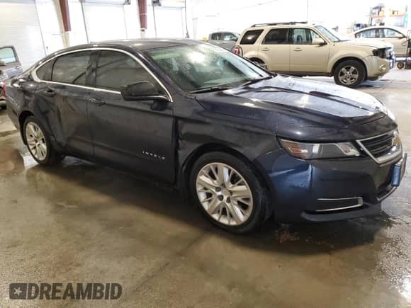 2018 Chevrolet Impala LS with VIN 2G11Z5SA6J9105820, listed as a Copart auction lot 81268485 with 140,740 mi miles and Salvage title. Bid and sale history available at DreamBid. Image 4.