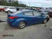 2014 Hyundai Elantra SE with VIN KMHDH4AE7EU085328, listed as a Copart auction lot 87596485 with 105,222 mi miles and Salvage title. Bid and sale history available at DreamBid. Image 3.