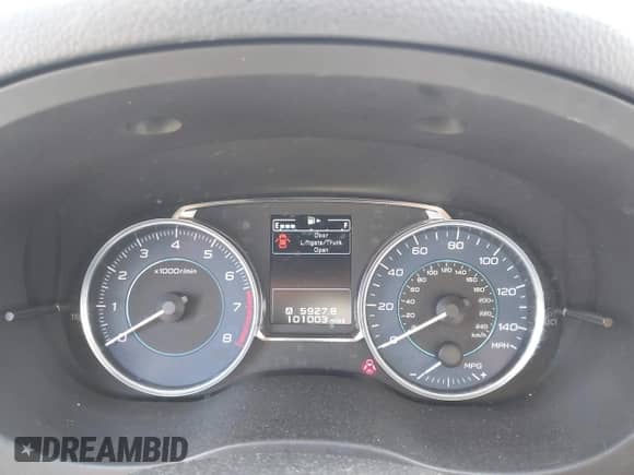 2016 Subaru Impreza Limited with VIN JF1GJAN6XGH020515, listed as a IAAI auction lot 42543080 with 101,003 mi miles and . Bid and sale history available at DreamBid. Image 7.