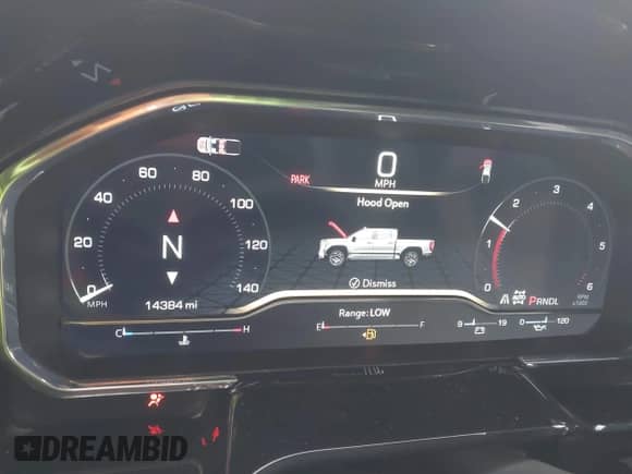 2025 GMC Sierra 1500 SLT with VIN 1GTUUDED3SZ250355, listed as a IAAI auction lot 43540228 with 14,384 mi miles and . Bid and sale history available at DreamBid. Image 7.