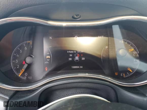 2016 Jeep Grand Cherokee Limited with VIN 1C4RJFBG1GC317229, listed as a Copart auction lot 61405575 with 158,894 mi miles and Salvage title. Bid and sale history available at DreamBid. Image 9.