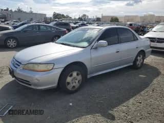 2002 Honda Accord EX with VIN 1HGCG16592A075215, listed as a Copart auction lot 81892355 with 220,909 mi miles and Salvage title. Bid and sale history available at DreamBid. Image 1.