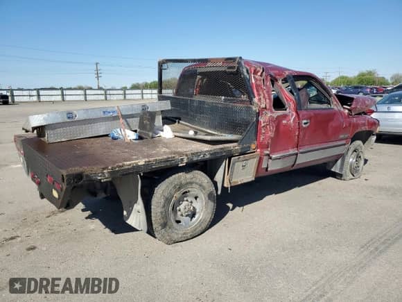 1998 Dodge 2500 with VIN 1B7KF2365WJ205416, listed as a Copart auction lot 55994195 with Not provided miles and Salvage title. Bid and sale history available at DreamBid. Image 3.