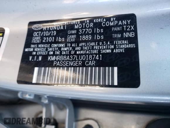 2020 Hyundai Venue SE с VIN KMHRB8A37LU018741, выставлен на аукционе Copart как лот 38971623 с пробегом 39 910 миль миль и . История ставок и продаж доступна на DreamBid. Изображение 12.