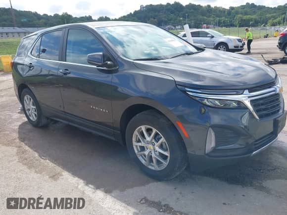 2022 Chevrolet Equinox LT z VIN 2GNAXUEV1N6144321, wystawiony jako IAAI lot #43046825 z przebiegiem 61 623 mil mil oraz . Historia ofert i sprzedaży dostępna na DreamBid. Obrazek 1.