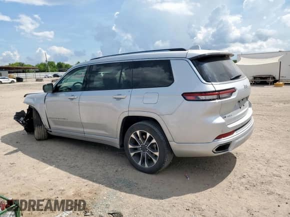 2021 Jeep Grand Cherokee Overland with VIN 1C4RJKDG8M8206617, listed as a Copart auction lot 62686375 with 58,173 mi miles and Salvage title. Bid and sale history available at DreamBid. Image 2.