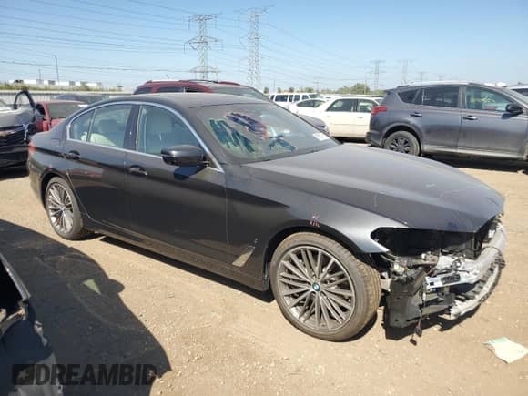 2019 BMW 5 Series 530e xDrive z VIN WBAJB1C54KB376992, wystawiony jako Copart lot #81515765 z przebiegiem 37 537 mil mil oraz Szkoda całkowita • Salvage title. Historia ofert i sprzedaży dostępna na DreamBid. Obrazek 4.