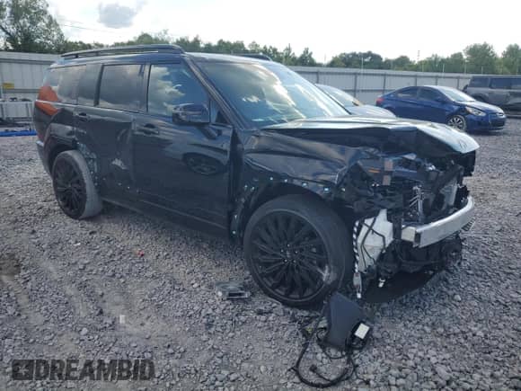 2025 Hyundai Santa Fe Calligraphy with VIN 5NMP54GL4SH096547, listed as a Copart auction lot 65562705 with 12,621 mi miles and Salvage title. Bid and sale history available at DreamBid. Image 4.