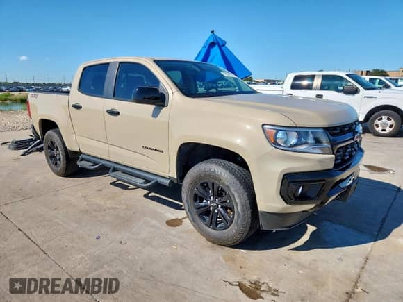 2022 Chevrolet Colorado 2WD Z71 with VIN 1GCGSDEN2N1240480, listed as a Copart auction lot 70837195 with 16,890 mi miles and Clean title. Bid and sale history available at DreamBid. Image 4.