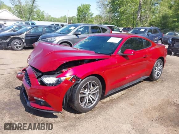 2016 Ford Mustang EcoBoost Premium with VIN 1FA6P8TH9G5264391, listed as a IAAI auction lot 42140671 with 62,142 mi miles and . Bid and sale history available at DreamBid. Image 2.
