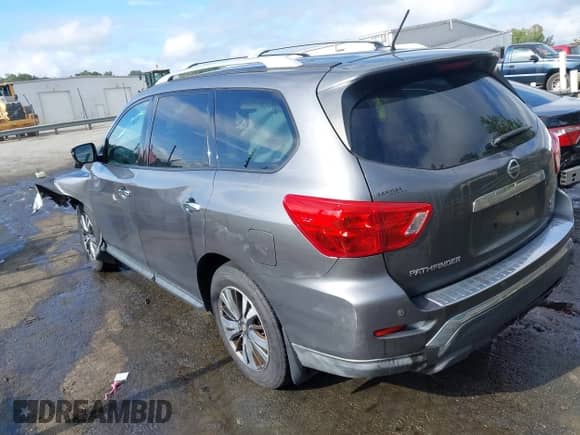 2017 Nissan Pathfinder S with VIN 5N1DR2MMXHC602961, listed as a IAAI auction lot 43040179 with 129,615 mi miles and . Bid and sale history available at DreamBid. Image 3.