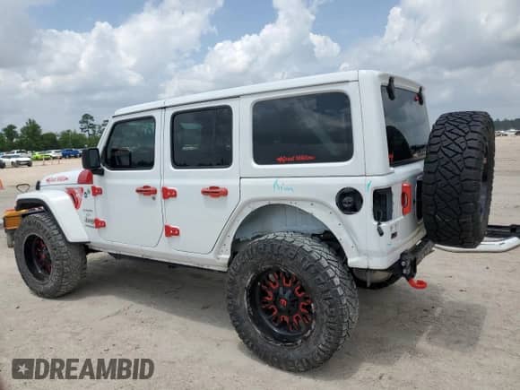 2022 Jeep Wrangler Unlimited Sahara z VIN 1C4HJXEG4NW254507, wystawiony jako Copart lot #54151955 z przebiegiem 30 547 mil mil oraz Szkoda całkowita • Salvage title. Historia ofert i sprzedaży dostępna na DreamBid. Obrazek 2.