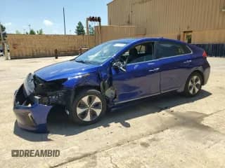 2019 Hyundai Ioniq Limited с VIN KMHC05LH0KU040372, выставлен на аукционе Copart как лот 57151635 с пробегом 36 429 миль миль и Списание • Salvage title. История ставок и продаж доступна на DreamBid. Изображение 1.