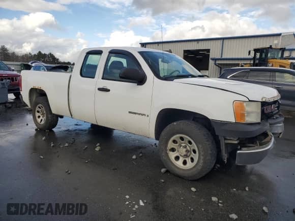 2008 GMC Sierra 1500 Work Truck with VIN 1GTEC19XX8Z308349, listed as a Copart auction lot 81978114 with 179,320 mi miles and Salvage title. Bid and sale history available at DreamBid. Image 4.