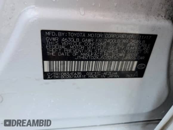 2018 Lexus IS 350 F Sport z VIN JTHBZ1D2XJ5032182, wystawiony jako Copart lot #68721145 z przebiegiem 67 489 mil mil oraz Szkoda całkowita • Salvage title. Historia ofert i sprzedaży dostępna na DreamBid. Obrazek 12.