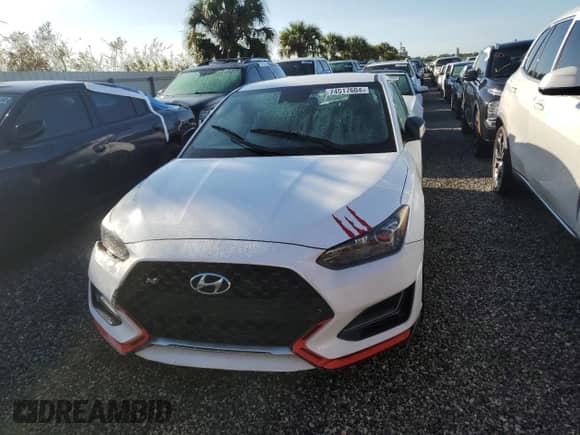 2021 Hyundai Veloster с VIN KMHT36AH6MU010330, выставлен на аукционе Copart как лот 74517604 с пробегом Не указан миль и На запчасти • Non repairable. История ставок и продаж доступна на DreamBid. Изображение 5.