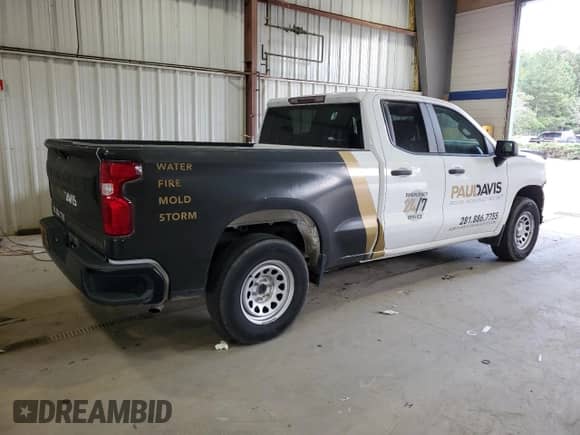 2020 Chevrolet Silverado 1500 Work Truck with VIN 1GCRWAEF6LZ283674, listed as a Copart auction lot 69839015 with 120,978 mi miles and Salvage title. Bid and sale history available at DreamBid. Image 3.
