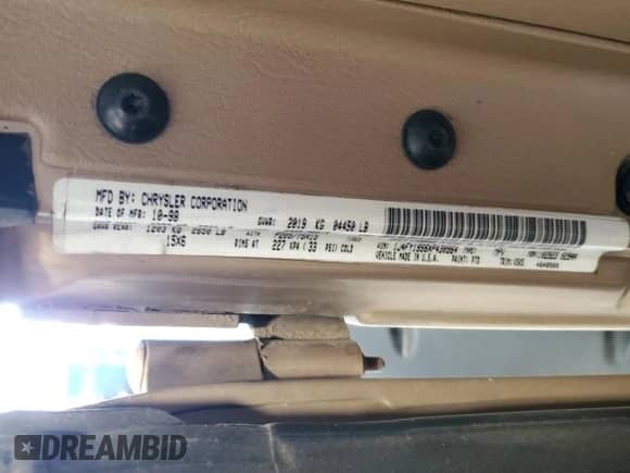 1999 Jeep Wrangler Sport with VIN 1J4FY19S6XP430964, listed as a Copart auction lot 85937775 with 109,444 mi miles and Clean title. Bid and sale history available at DreamBid. Image 12.