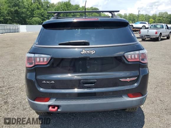 2017 Jeep Compass Trailhawk with VIN 3C4NJDDB6HT631761, listed as a Copart auction lot 62759555 with 94,528 mi miles and Salvage title. Bid and sale history available at DreamBid. Image 6.