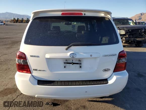 2004 Toyota Highlander with VIN JTEEP21A940048845, listed as a Copart auction lot 89533995 with 128,845 mi miles and Salvage title. Bid and sale history available at DreamBid. Image 6.