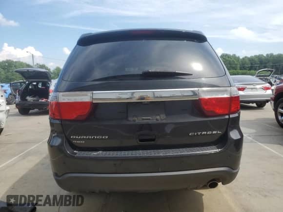 2012 Dodge Durango Citadel with VIN 1C4RDJEG3CC130624, listed as a Copart auction lot 63826465 with 218,600 mi miles and Salvage title. Bid and sale history available at DreamBid. Image 6.