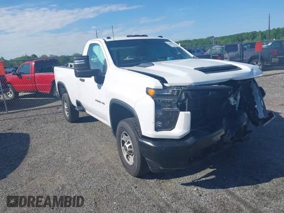 2020 Chevrolet Silverado 2500HD Work Truck z VIN 1GC0WLE72LF174479, wystawiony jako IAAI lot #42208735 z przebiegiem 294 415 mil mil oraz . Historia ofert i sprzedaży dostępna na DreamBid. Obrazek 1.