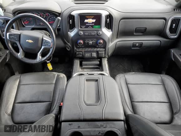 2019 Chevrolet Silverado 1500 LTZ with VIN 1GCRYGED1KZ338994, listed as a Copart auction lot 55901185 with 42,862 mi miles and Salvage title. Bid and sale history available at DreamBid. Image 8.