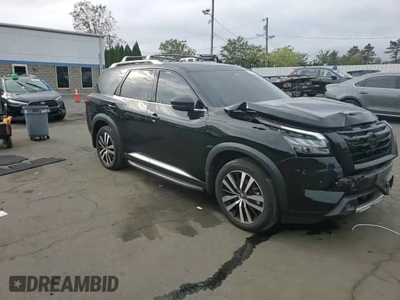 2025 Nissan Pathfinder Platinum с VIN 5N1DR3DJ5SC201708, выставлен на аукционе Copart как лот 83776145 с пробегом 7 963 миль миль и Списание • Salvage title. История ставок и продаж доступна на DreamBid. Изображение 14.