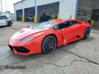 2019 Lamborghini Huracan with VIN ZHWUC1ZF5KLA11688, listed as a Copart auction lot 68573555 with 16,294 mi miles and Salvage title. Bid and sale history available at DreamBid. Image 1.