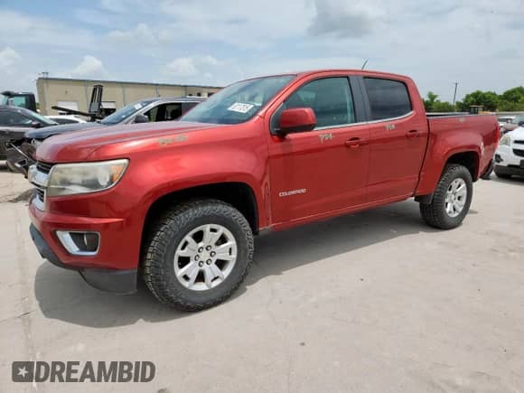 2015 Chevrolet Colorado 2WD LT z VIN 1GCGSBEA4F1206334, wystawiony jako Copart lot #63117815 z przebiegiem 65 216 mil mil oraz Czysty tytuł • Clean title. Historia ofert i sprzedaży dostępna na DreamBid. Obrazek 1.