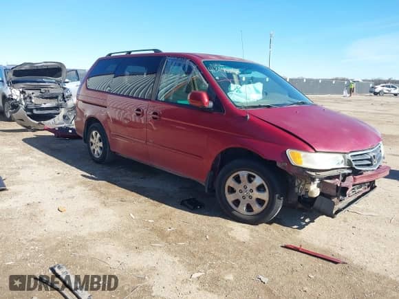 2004 Honda Odyssey EX-RES с VIN 5FNRL18814B126700, выставлен на аукционе IAAI как лот 41318826 с пробегом Не указан миль и . История ставок и продаж доступна на DreamBid. Изображение 1.