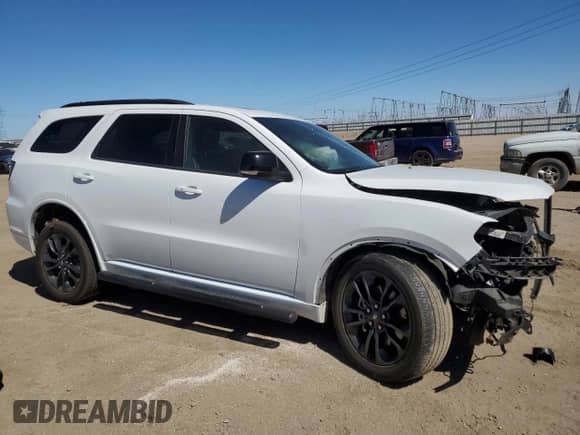 2021 Dodge Durango GT Plus with VIN 1C4RDJDG2MC806273, listed as a Copart auction lot 68745575 with 76,037 mi miles and Salvage title. Bid and sale history available at DreamBid. Image 4.