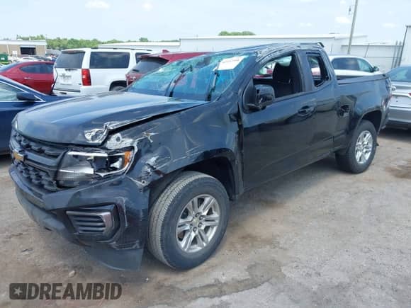 2021 Chevrolet Colorado 2WD LT with VIN 1GCHSCEA2M1269505, listed as a IAAI auction lot 42337316 with 59,756 mi miles and . Bid and sale history available at DreamBid. Image 2.