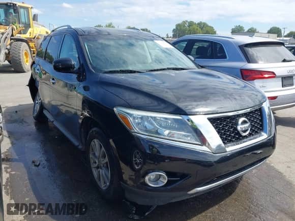 2015 Nissan Pathfinder SL with VIN 5N1AR2MM1FC635119, listed as a IAAI auction lot 43189530 with 179,625 mi miles and . Bid and sale history available at DreamBid. Image 1.