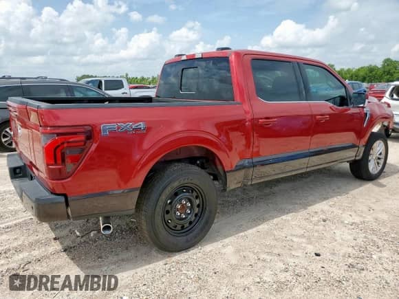 2024 Ford F-150 King Ranch с VIN 1FTFW6L80RFC02943, выставлен на аукционе Copart как лот 63576245 с пробегом 10 252 миль миль и Списание • Salvage title. История ставок и продаж доступна на DreamBid. Изображение 3.