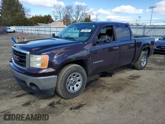2008 GMC Sierra 1500 SL with VIN 2GTEK13C181332766, listed as a Copart auction lot 47301565 with 191,821 mi miles and Salvage title. Bid and sale history available at DreamBid. Image 1.