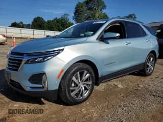 2022 Chevrolet Equinox Premier с VIN 2GNAXXEV0N6142125, выставлен на аукционе Copart как лот 65216885 с пробегом 24 368 миль миль и Списание • Salvage title. История ставок и продаж доступна на DreamBid. Изображение 1.