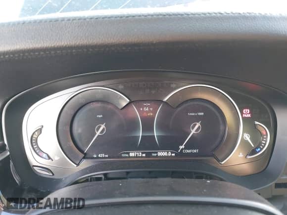 2017 BMW 5 Series 540i with VIN WBAJE5C34HG915409, listed as a IAAI auction lot 43583967 with 69,713 mi miles and . Bid and sale history available at DreamBid. Image 7.