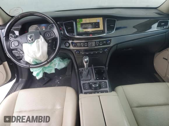 2016 Hyundai Equus Ultimate с VIN KMHGH4JHXGU102729, выставлен на аукционе Copart как лот 77043834 с пробегом 64 191 миль миль и Списание • Salvage title. История ставок и продаж доступна на DreamBid. Изображение 8.