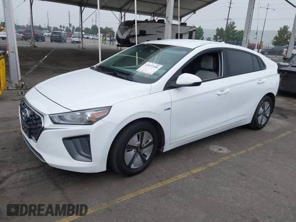 2020 Hyundai Ioniq Blue with VIN KMHC65LCXLU213688, listed as a IAAI auction lot 42977399 with 143,019 mi miles and . Bid and sale history available at DreamBid. Image 2.