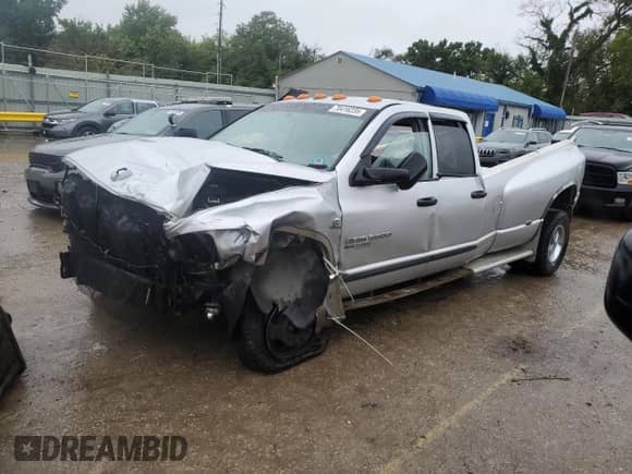 2006 Dodge 3500 SLT с VIN 3D7MX48C16G187052, выставлен на аукционе Copart как лот 70416235 с пробегом Не указан миль и Списание • Salvage title. История ставок и продаж доступна на DreamBid. Изображение 1.