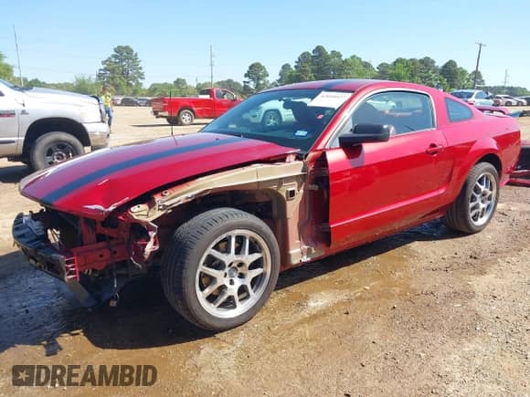 2005 Ford Mustang GT Deluxe с VIN 1ZVHT82H455106809, выставлен на аукционе IAAI как лот 42010527 с пробегом 76 049 миль миль и . История ставок и продаж доступна на DreamBid. Изображение 2.