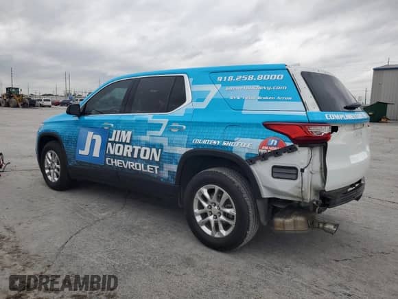 2021 Chevrolet Traverse LS with VIN 1GNERFKW9MJ101206, listed as a Copart auction lot 83798615 with 174,353 mi miles and Salvage title. Bid and sale history available at DreamBid. Image 2.
