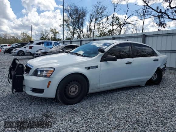 2014 Chevrolet Caprice Police Police with VIN 6G3NS5U20EL952238, listed as a Copart auction lot 44343455 with 96,373 mi miles and Non repairable. Bid and sale history available at DreamBid. Image 1.