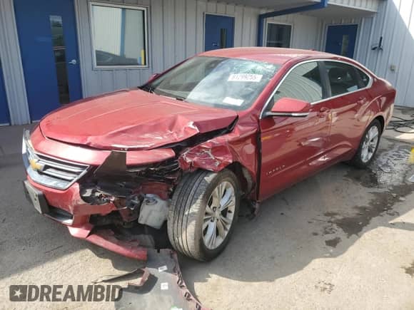 2014 Chevrolet Impala LT with VIN 2G1125S34E9118464, listed as a Copart auction lot 81299255 with 159,803 mi miles and Salvage title. Bid and sale history available at DreamBid. Image 1.