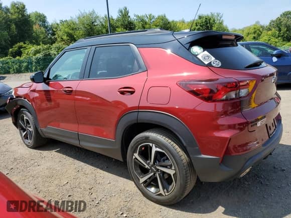 2022 Chevrolet TrailBlazer RS z VIN KL79MUSL8NB013615, wystawiony jako Copart lot #67179785 z przebiegiem 46 235 mil mil oraz Szkoda całkowita • Salvage title. Historia ofert i sprzedaży dostępna na DreamBid. Obrazek 2.