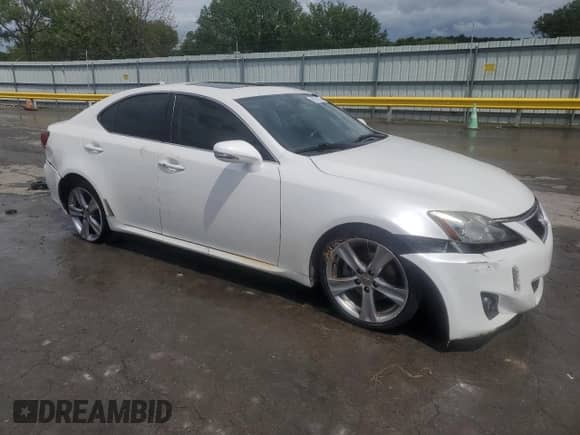 2013 Lexus IS 250 z VIN JTHBF5C27D5189058, wystawiony jako Copart lot #68551035 z przebiegiem 166 625 mil mil oraz Szkoda całkowita • Salvage title. Historia ofert i sprzedaży dostępna na DreamBid. Obrazek 4.