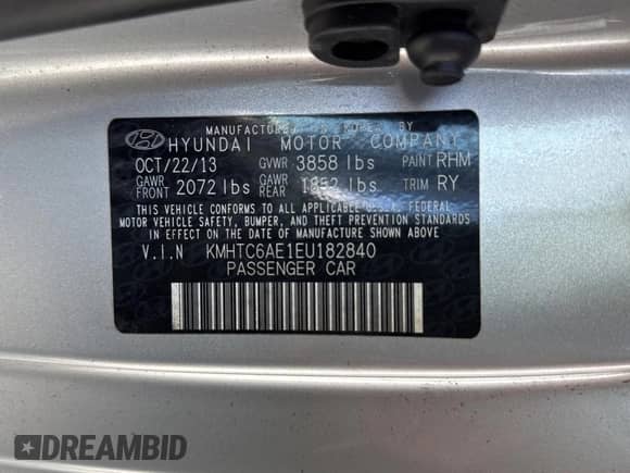 2014 Hyundai Veloster Turbo R-Spec с VIN KMHTC6AE1EU182840, выставлен на аукционе Copart как лот 80849145 с пробегом 56 852 миль миль и Чистый • Clean title. История ставок и продаж доступна на DreamBid. Изображение 10.