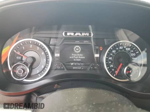 2021 Ram 1500 Big Horn z VIN 1C6SRFBT8MN816530, wystawiony jako Copart lot #68657415 z przebiegiem 95 167 mil mil oraz Szkoda całkowita • Salvage title. Historia ofert i sprzedaży dostępna na DreamBid. Obrazek 9.